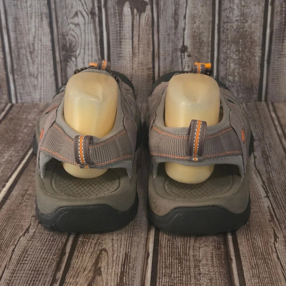 11.5 Mens Keen Newport H2 Grey Orange Waterproof Hiking Sport Sandals VGUC!